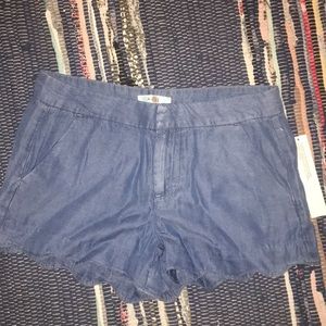 Scalloped shorts